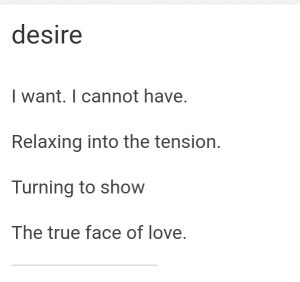 desire by CBW on sloetry.org