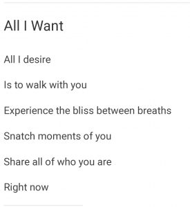 All I Want by CBW on sloetry.org
